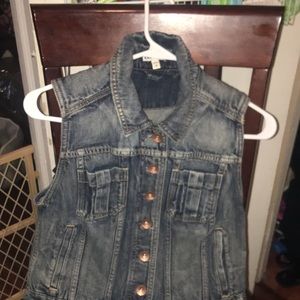 Express denim vest